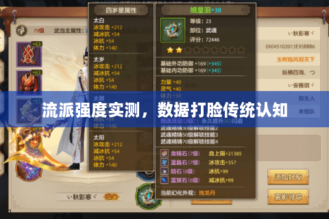 流派强度实测,数据打脸传统认知 流派强度实测,数据打脸传统认知