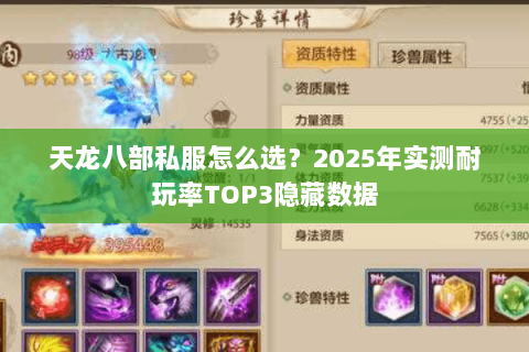 天龙八部私服怎么选？2025年实测耐玩率TOP3隐藏数据