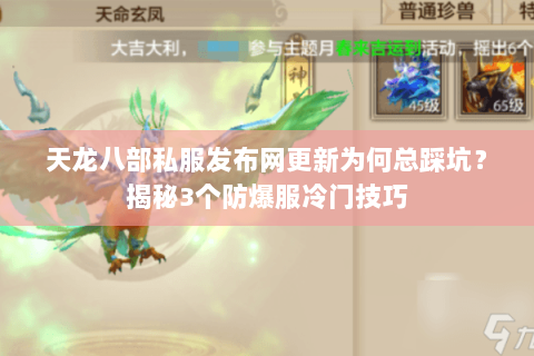 天龙八部私服发布网更新为何总踩坑？揭秘3个防爆服冷门技巧