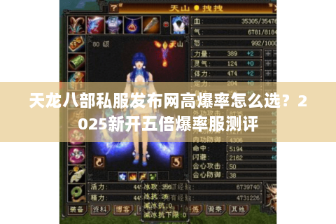 天龙八部私服发布网高爆率怎么选?2025新开五倍爆率服测评 天龙八部私服发布网高爆率怎么选?2025新开五倍爆率服测评