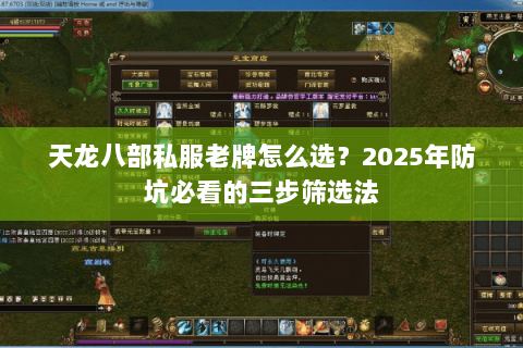 天龙八部私服老牌怎么选?2025年防坑必看的三步筛选法 天龙八部私服老牌怎么选?2025年防坑必看的三步筛选法