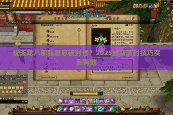 玩天龙八部私服总被封号？2025最新防封技巧实测有效