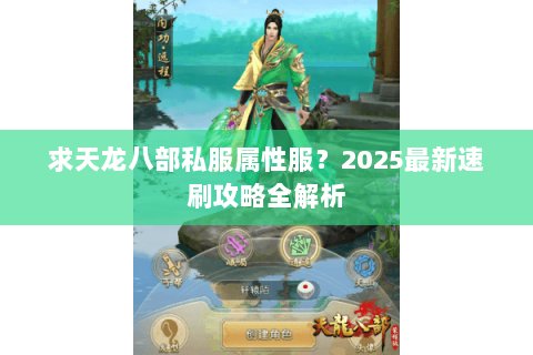求天龙八部私服属性服?2025最新速刷攻略全解析 求天龙八部私服属性服?2025最新速刷攻略全解析