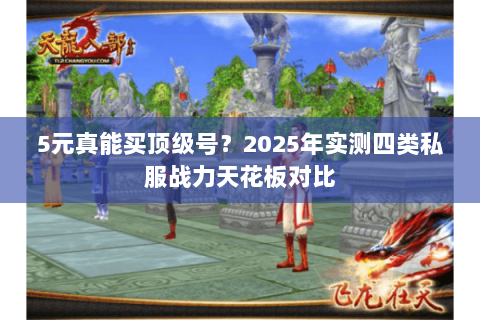 5元真能买顶级号?2025年实测四类私服战力天花板对比 5元真能买顶级号?2025年实测四类私服战力天花板对比