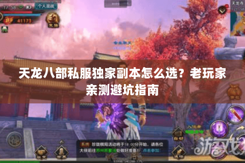 天龙八部私服独家副本怎么选？老玩家亲测避坑指南