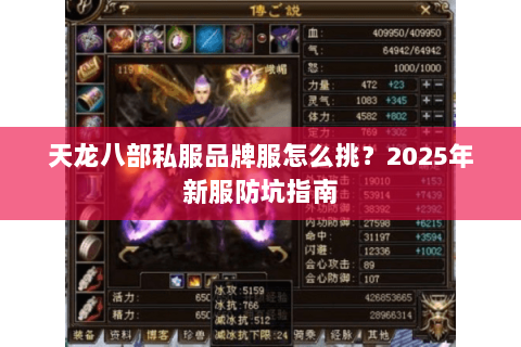 天龙八部私服品牌服怎么挑?2025年新服防坑指南 天龙八部私服品牌服怎么挑?2025年新服防坑指南