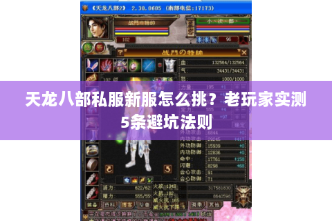 天龙八部私服新服怎么挑?老玩家实测5条避坑法则 天龙八部私服新服怎么挑?老玩家实测5条避坑法则