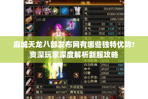 麻城天龙八部发布网有哪些独特优势?资深玩家深度解析新服攻略