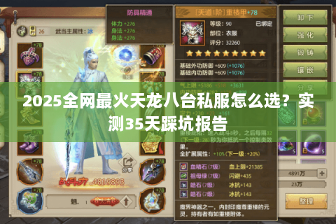 2025全网最火天龙八台私服怎么选?实测35天踩坑报告 2025全网最火天龙八台私服怎么选?实测35天踩坑报告