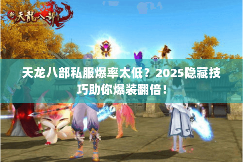 天龙八部私服爆率太低？2025隐藏技巧助你爆装翻倍！