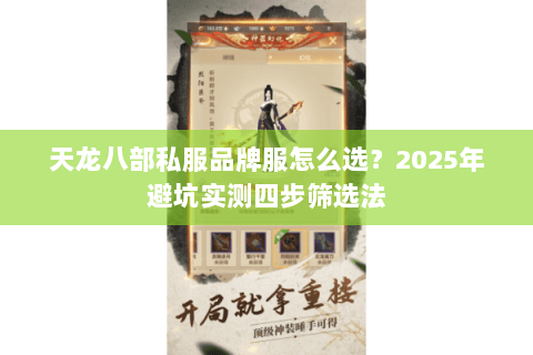 天龙八部私服品牌服怎么选?2025年避坑实测四步筛选法 天龙八部私服品牌服怎么选?2025年避坑实测四步筛选法