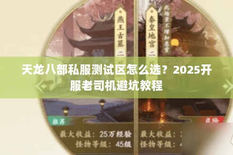 天龙八部私服测试区怎么选?2025开服老司机避坑教程 天龙八部私服测试区怎么选?2025开服老司机避坑教程