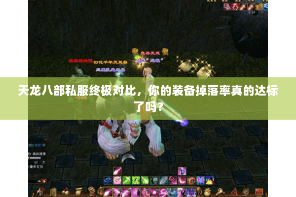天龙八部私服终极对比，你的装备掉落率真的达标了吗？