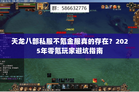 天龙八部私服不氪金服真的存在?2025年零氪玩家避坑指南 天龙八部私服不氪金服真的存在?2025年零氪玩家避坑指南