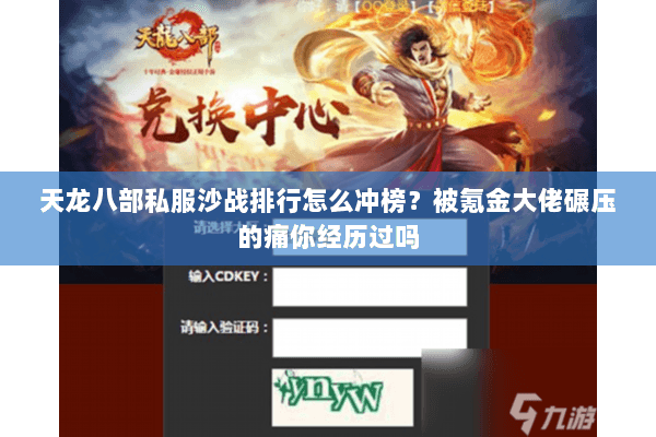 天龙八部私服沙战排行怎么冲榜?被氪金大佬碾压的痛你经历过吗 天龙八部私服沙战排行怎么冲榜?被氪金大佬碾压的痛你经历过吗