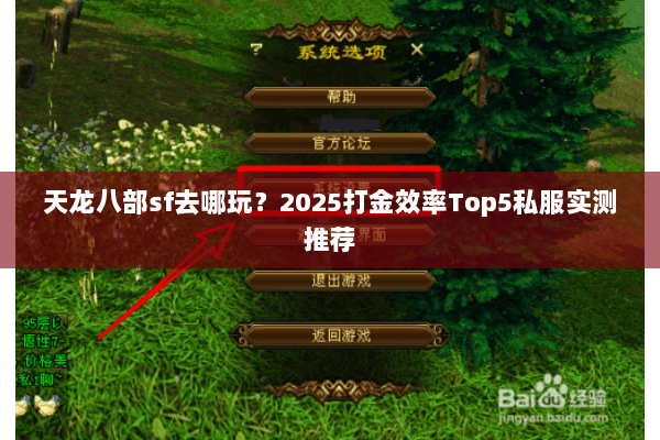 天龙八部sf去哪玩？2025打金效率Top5私服实测推荐