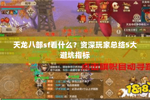 天龙八部sf看什么？资深玩家总结5大避坑指标