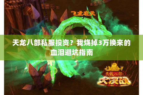 天龙八部私服投资？我烧掉3万换来的血泪避坑指南