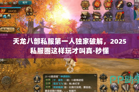 天龙八部私服第一人独家破解,2025私服圈这样玩才叫真·秒懂 天龙八部私服第一人独家破解,2025私服圈这样玩才叫真·秒懂