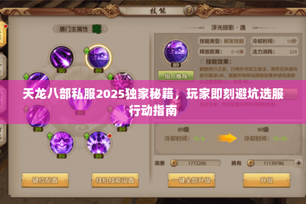 天龙八部私服2025独家秘籍,玩家即刻避坑选服行动指南 天龙八部私服2025独家秘籍,玩家即刻避坑选服行动指南