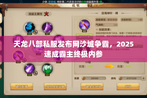 天龙八部私服发布网沙城争霸,2025速成霸主终极内参 天龙八部私服发布网沙城争霸,2025速成霸主终极内参