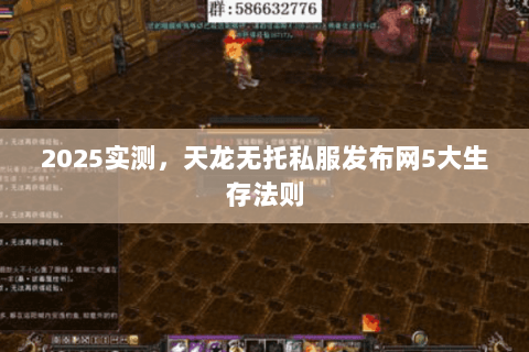 2025实测，天龙无托私服发布网5大生存法则