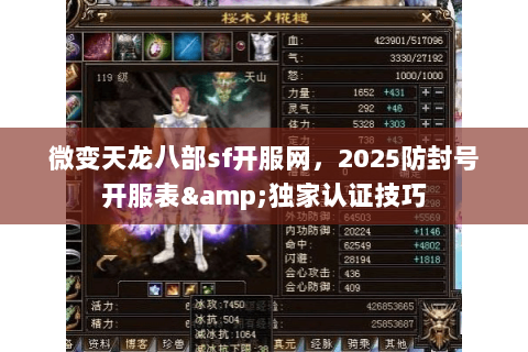 微变天龙八部sf开服网,2025防封号开服表&独家认证技巧 微变天龙八部sf开服网,2025防封号开服表&独家认证技巧
