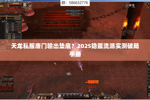 天龙私服唐门输出垫底?2025隐匿流派实测破局手册 天龙私服唐门输出垫底?2025隐匿流派实测破局手册