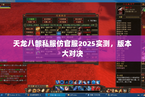 天龙八部私服仿官服2025实测，版本大对决