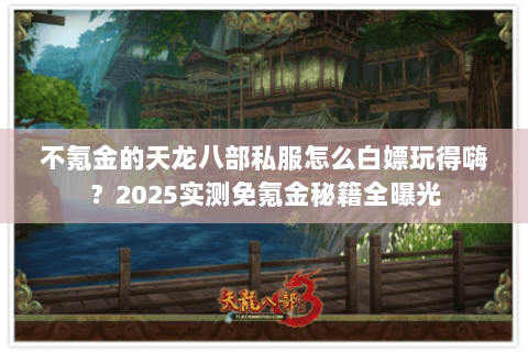 不氪金的天龙八部私服怎么白嫖玩得嗨？2025实测免氪金秘籍全曝光