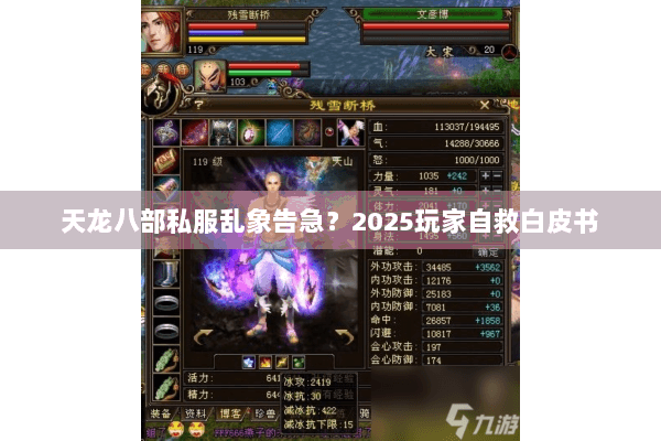天龙八部私服乱象告急？2025玩家自救白皮书