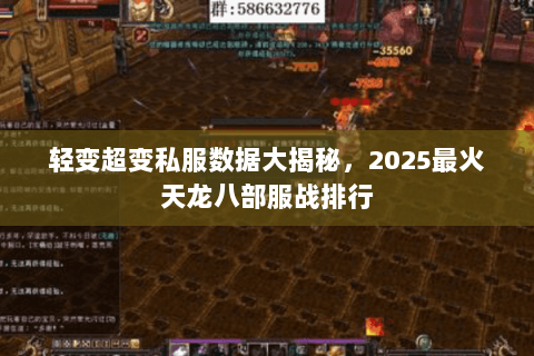 轻变超变私服数据大揭秘，2025最火天龙八部服战排行