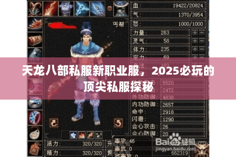天龙八部私服新职业服，2025必玩的顶尖私服探秘