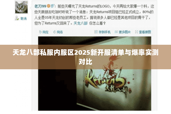 天龙八部私服内服区2025新开服清单与爆率实测对比 天龙八部私服内服区2025新开服清单与爆率实测对比