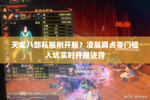 天龙八部私服刚开服？凌晨蹲点零门槛入坑实时开服诀窍
