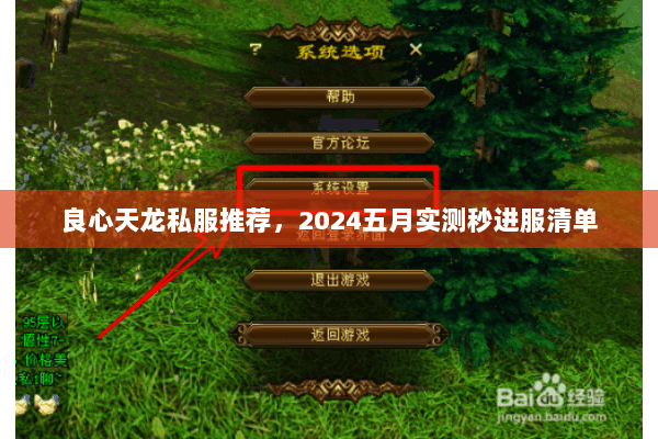 良心天龙私服推荐，2024五月实测秒进服清单