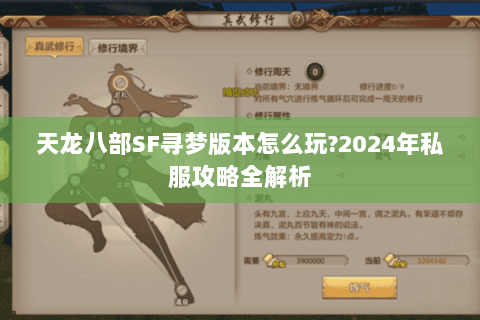 天龙八部SF寻梦版本怎么玩?2024年私服攻略全解析