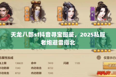 天龙八部sf抖音寻宝图鉴，2025私服老炮避雷指北