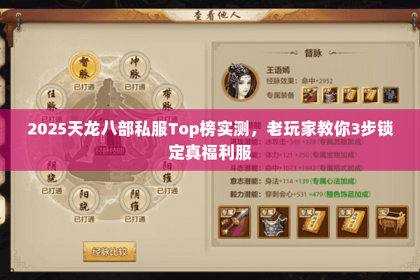 2025天龙八部私服Top榜实测,老玩家教你3步锁定真福利服 2025天龙八部私服Top榜实测,老玩家教你3步锁定真福利服