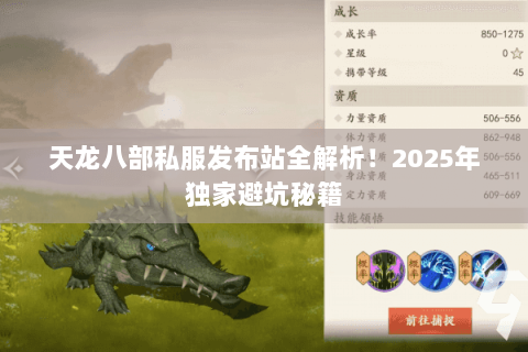 天龙八部私服发布站全解析!2025年独家避坑秘籍 天龙八部私服发布站全解析!2025年独家避坑秘籍
