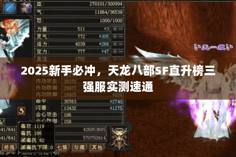 2025新手必冲,天龙八部SF直升榜三强服实测速通 2025新手必冲,天龙八部SF直升榜三强服实测速通
