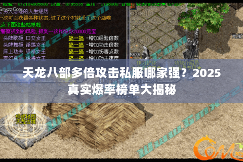 天龙八部多倍攻击私服哪家强？2025真实爆率榜单大揭秘