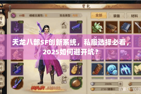 天龙八部SF创新系统，私服选择必看，2025如何避开坑？