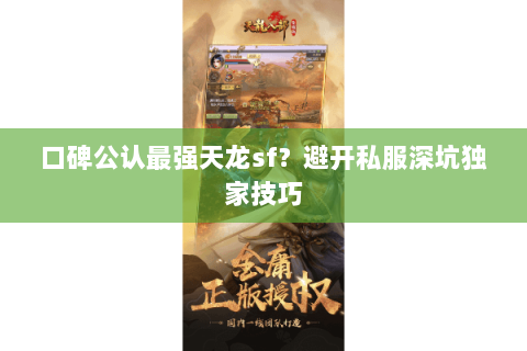 口碑公认最强天龙sf？避开私服深坑独家技巧