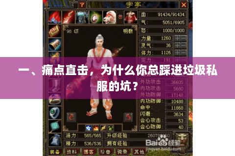 一、痛点直击,为什么你总踩进垃圾私服的坑? 一、痛点直击,为什么你总踩进垃圾私服的坑?