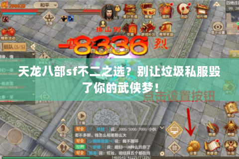 天龙八部sf不二之选？别让垃圾私服毁了你的武侠梦！