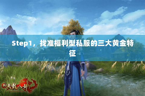 Step1，找准福利型私服的三大黄金特征