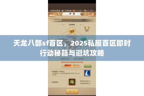 天龙八部sf首区，2025私服首区即时行动秘籍与避坑攻略