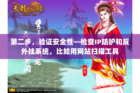 第二步，验证安全性—检查IP防护和反外挂系统，比如用网站扫描工具