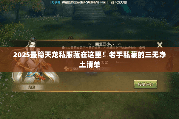 2025最稳天龙私服藏在这里！老手私藏的三无净土清单